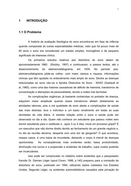 1 INTRODUÇÃO 1.1 O Problema