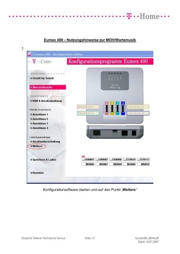 (MOH) Eumex 400. - Hilfe & Service - Telekom