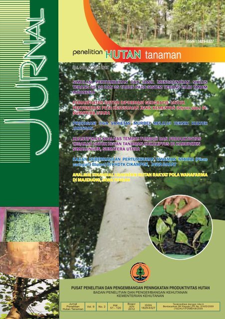 Cover dan Balikan.cdr - Pusat Litbang Hutan Tanaman