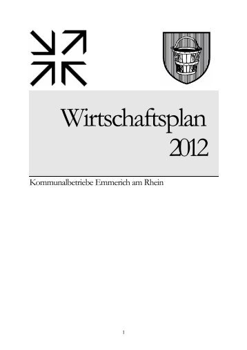 WP KBE 2012 - Kommunalbetriebe Emmerich am Rhein