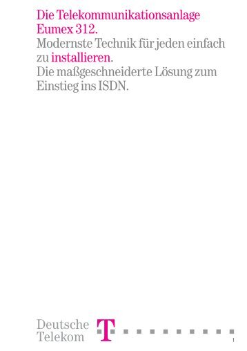 Eumex 312-Installation - Hilfe & Service - Telekom