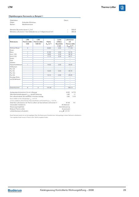 Katalogauszug Kontrollierte Wohnungslüftung Preise und Technik ...