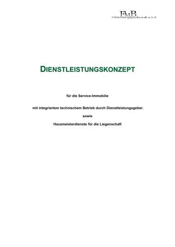 DIENSTLEISTUNGSKONZEPT