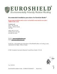 Recommended installation procedures for EuroLite ... - Euroshield