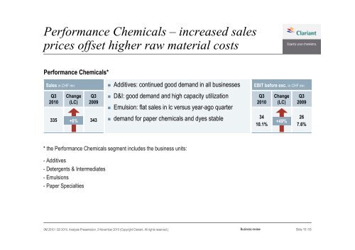 Q3 2010 Analyst Presentation