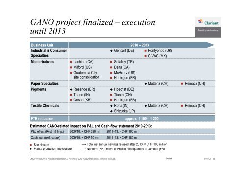 Q3 2010 Analyst Presentation