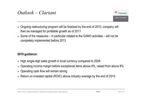 Q3 2010 Analyst Presentation