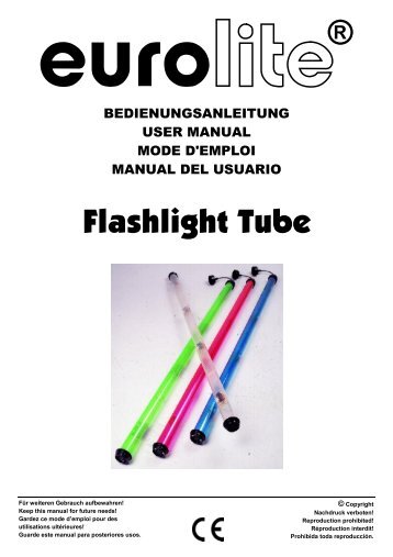 EUROLITE Flashlight Rohr 4 Strobes User Manual - LTT Versand ...