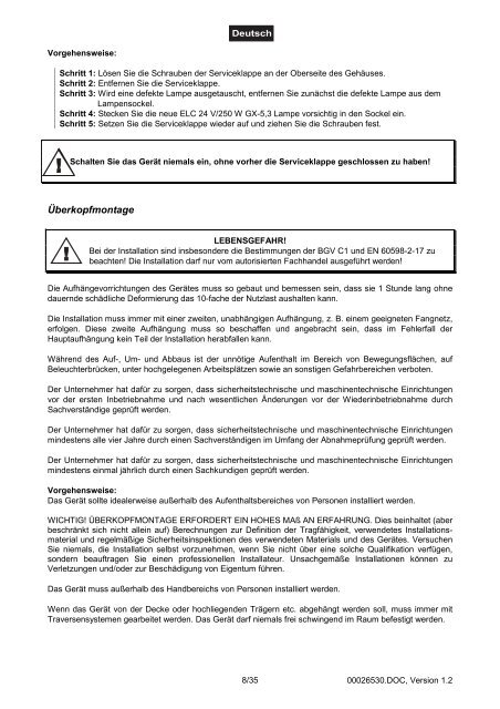 EUROLITE Gobo Flower I User Manual