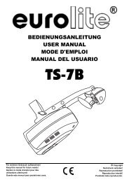 EUROLITE TS-150 User Manual - DJ-Corner