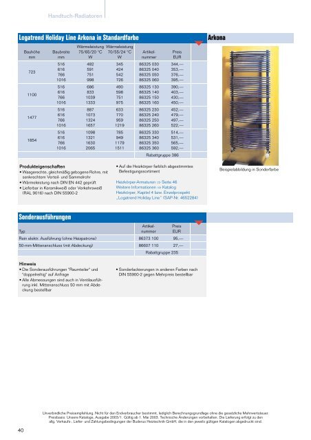 Logafix-Katalog 2003 - Buderus