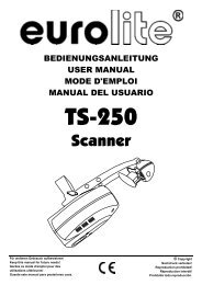 EUROLITE TS-150 User Manual