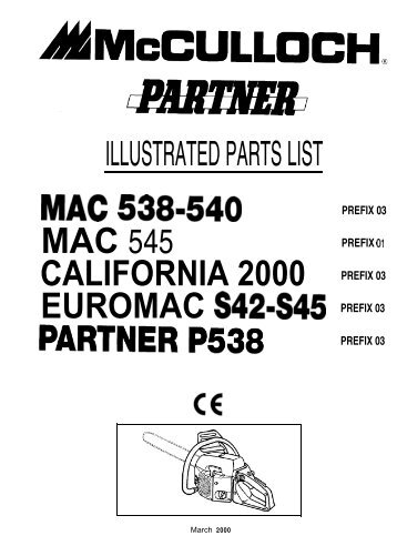 MAC 538440 MAC 545 CALIFORNIA 2000 EUROMAC S42445 - Motoculture-jardin