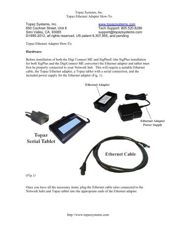 Ethernet Adapter - Topaz Systems, Inc.