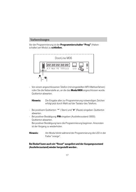 T-Com Doorline M06 - TKR