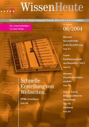 WissenHeute Nr. 06/2004 - Deutsche Telekom Training GmbH ...