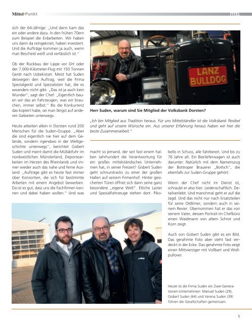 Ausgabe 1/2012 - Volksbank Dorsten eG