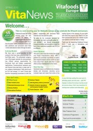 NEW FOR 2012 - Vitafoods Europe
