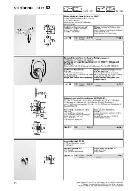 PREISLISTE