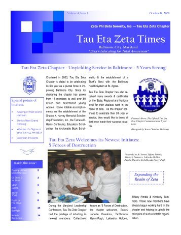 Tau Eta Zeta Times - Tau Eta Zeta Chapter