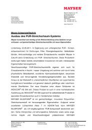 Pressetext zum Download - Mayser GmbH & Co. KG