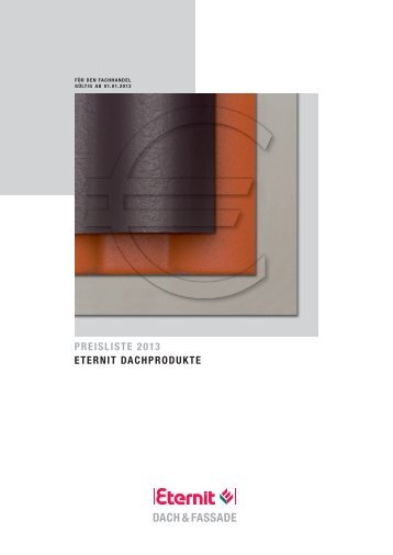 Preisliste Dachprodukte 2012, S. 66 - Eternit AG