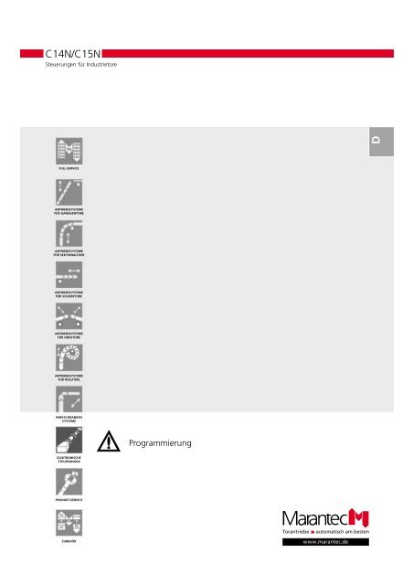 Programmierung - Marantec