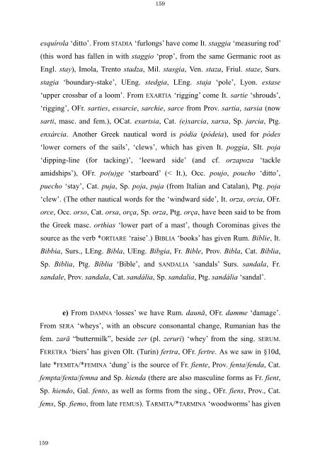 The Latin Neuter Plurals in Romance - Page ON