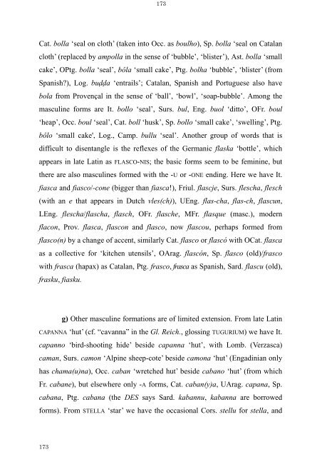 The Latin Neuter Plurals in Romance - Page ON