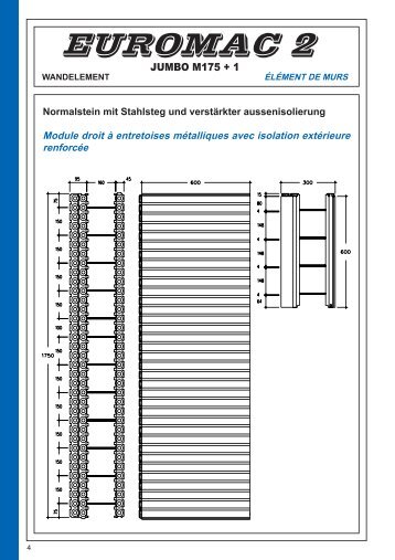 EUROMAC 2 Architektenmappe-Wandelemente