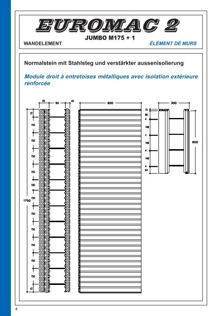 EUROMAC 2 Architektenmappe-Wandelemente