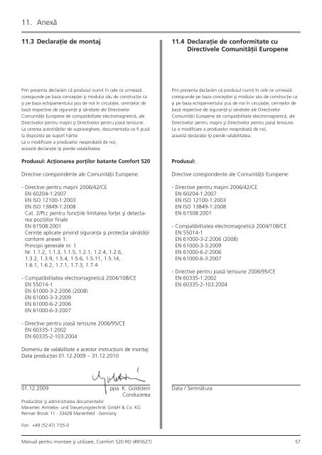 Comfort 520 / Control x.51 - Marantec