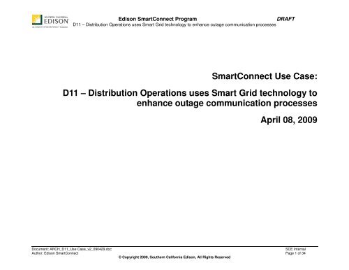 SmartConnect Use Case: D11 - Southern California Edison