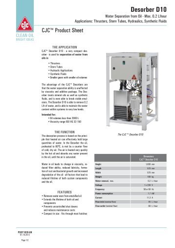 Desorber D10 - Cjc.dk