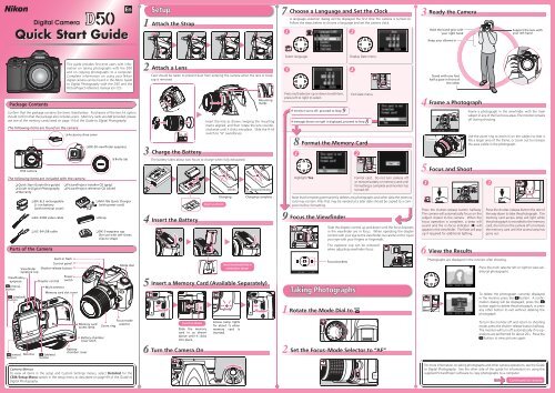 Nikon D50 Quick Start Guide - MFCameras - Free Online Camera ...