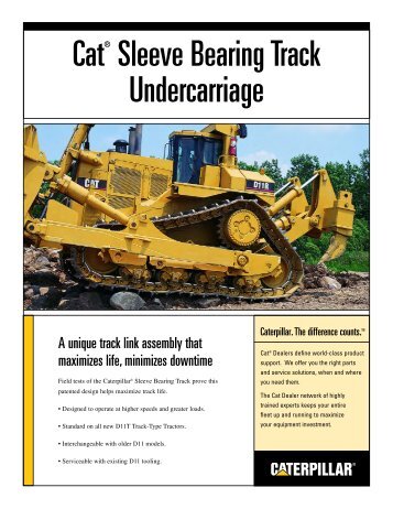 Cat® Sleeve Bearing Track Undercarriage - Cat Parts