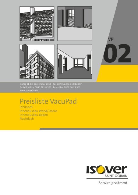 Preisliste VacuPad - Isover