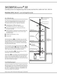 Preisliste SKOBIFIX - Abgasleitungen