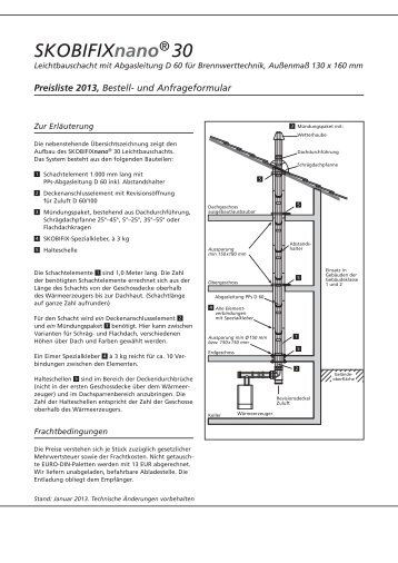 Preisliste SKOBIFIX - Abgasleitungen