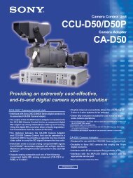 CCU-D50/D50P CA-D50