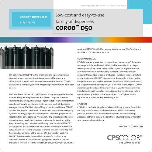 corob™ d50 CPS Color