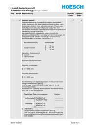 isodach mono, Ausschreibungstexte - Hoesch Bausysteme GmbH