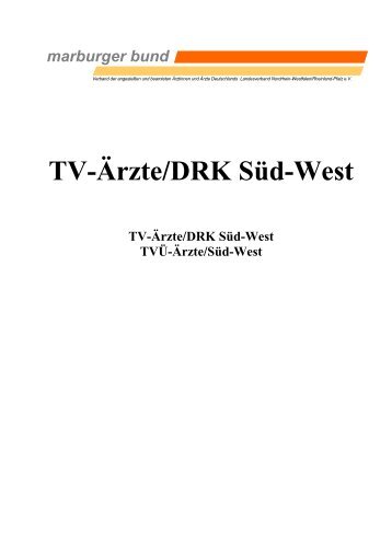 TV-Ärzte/DRK Süd-West - Marburger Bund