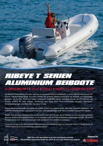 RIBEYE T SERIEN ALUMINIUM BEIBOOTE