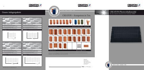 CREATON-Photovoltaikmodul Unsere Anlagenpakete CREATON ...