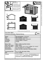 Technische Informationen Skan Holz Gartenhaus Como - Mein ...