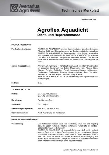 Agroflex Aquadicht - Avenarius-Agro