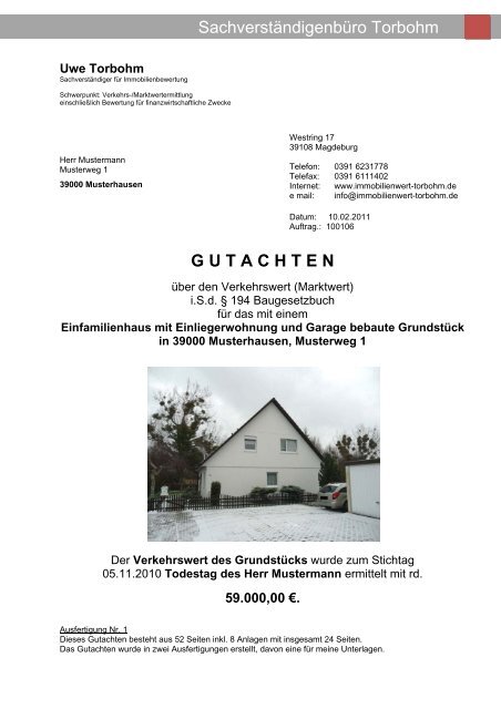 Muster 2.pdf - Sachverständigenbüro Uwe Torbohm