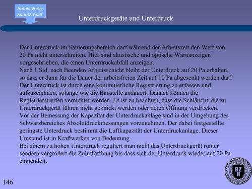 und Instandhaltung an asbesthaltigen Produkten