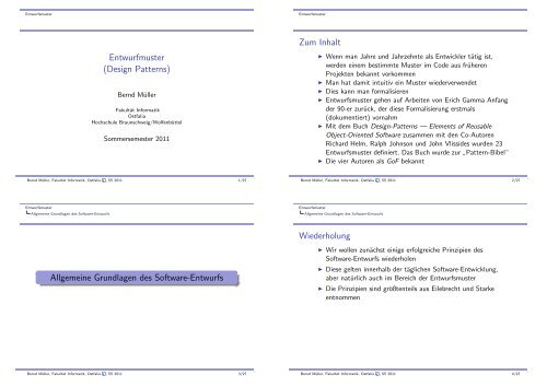 Entwurfmuster Design Patterns
